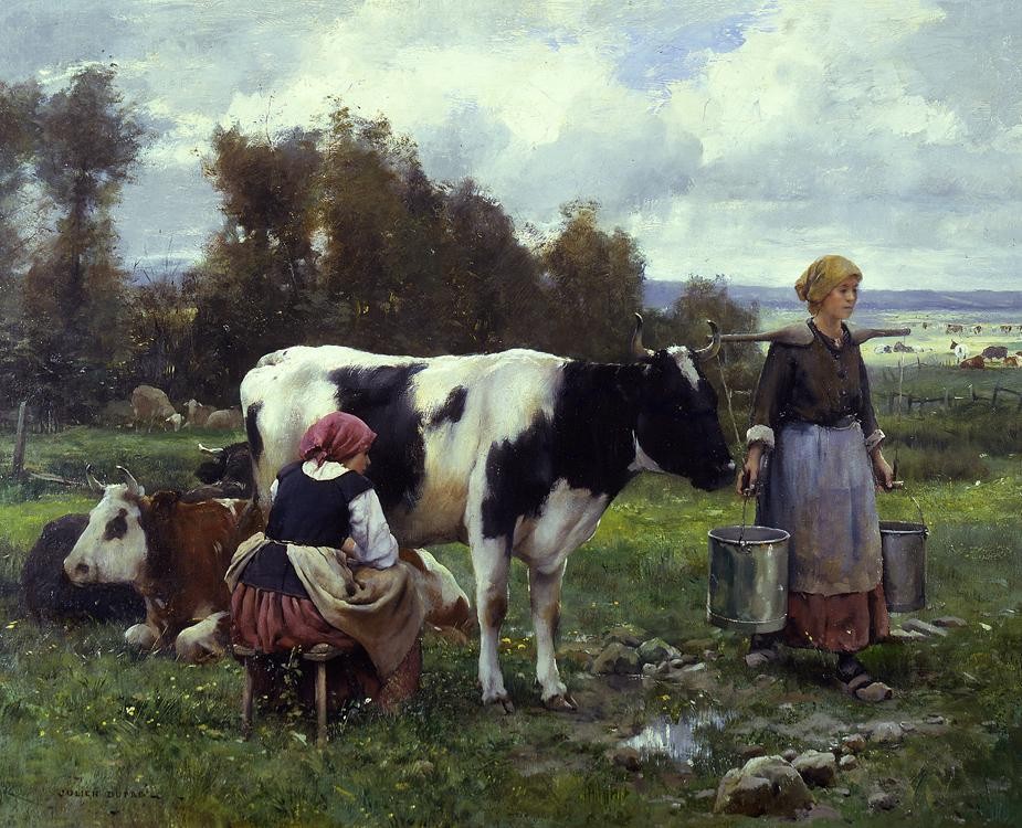 Julien Dupre Milkmaids in the Field